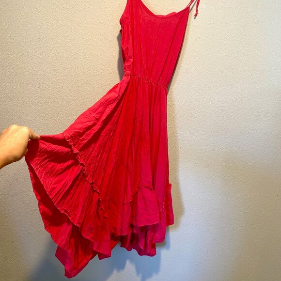 Vintage Pink Melody Brooks Boho Fairy Cotton Sundress Size Small - Picture 2 of 5